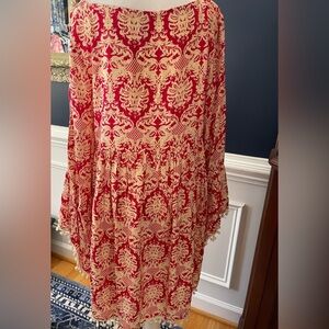 Darling Kakette brand Whimsical dress in 100% rayon with pompoms- M